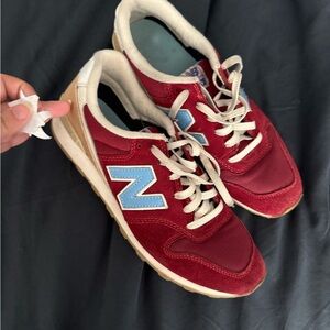 New Balance 996 WR996HF Red Cream Blue Sneakers | Women’s 8.5